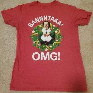 Elf Movie “SANTAAA! OMG!” Christmas T-Shirt | Youth Large